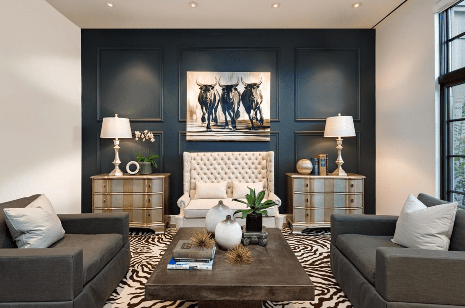 Black or Gray Accent Walls