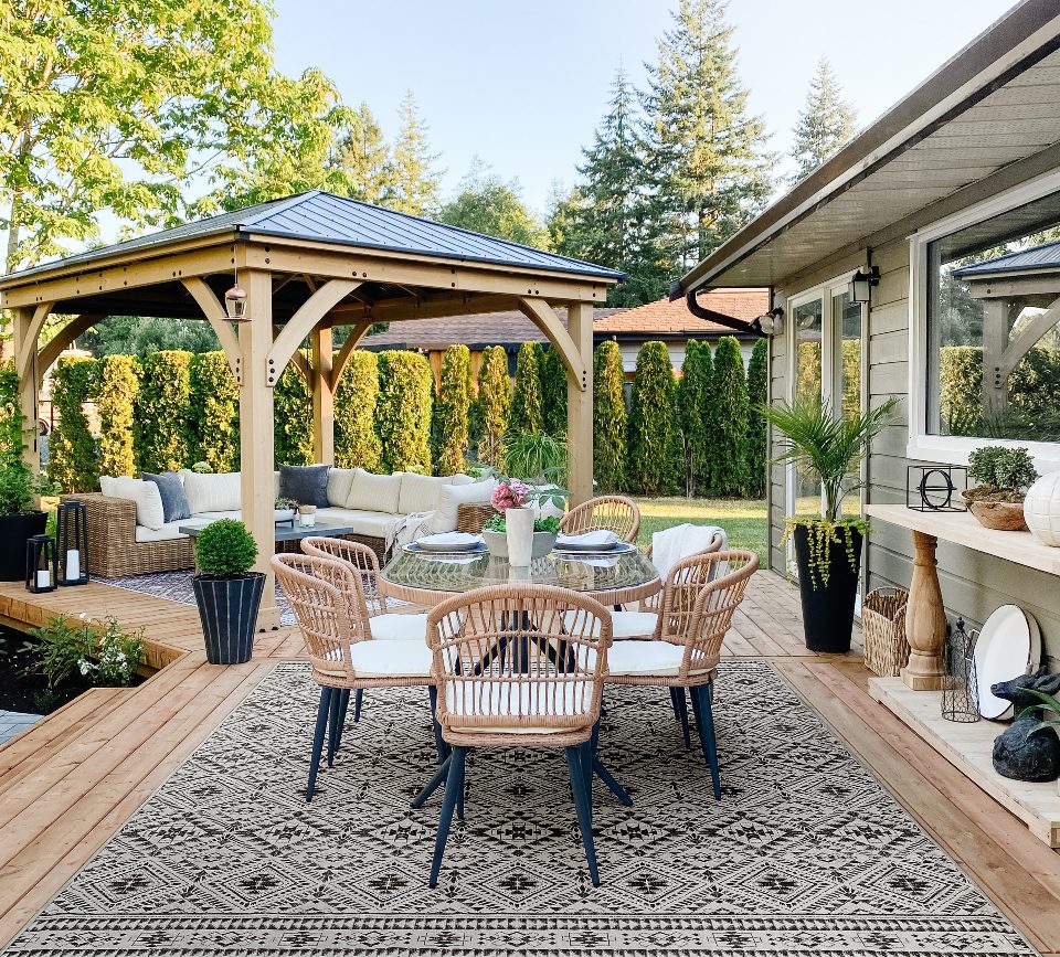 Designer Rugs on The Porch