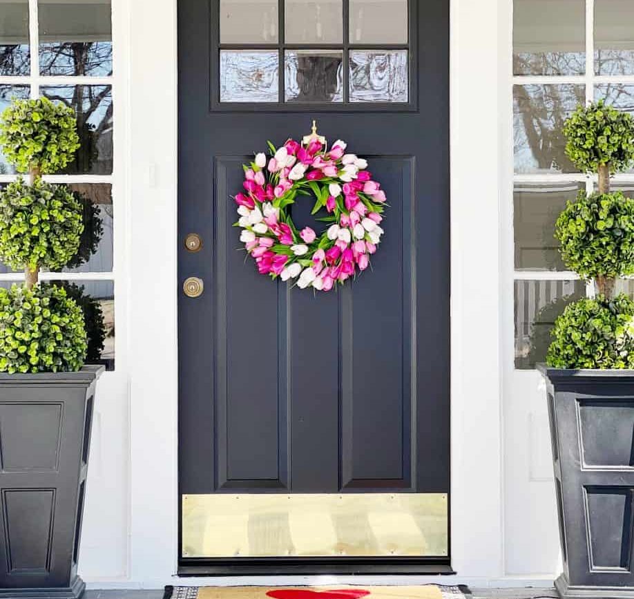 Festive Decor on The Door