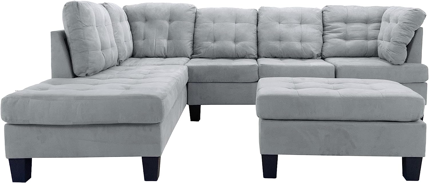 Homelegance Phelps Contemporary Microfiber Sectional Sofa ($819)