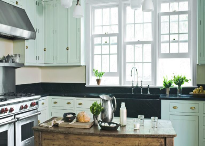 Mint Green and Black