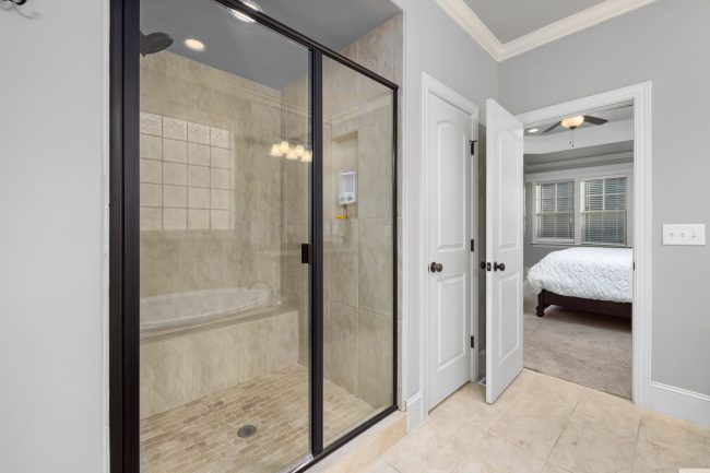 Projecting Entryway Bathroom Door