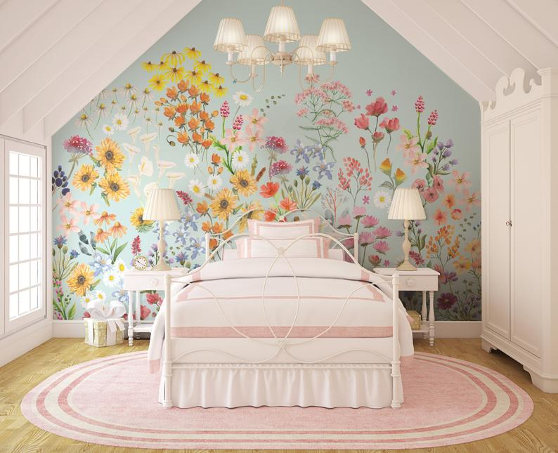 Room of Wildflower Walls