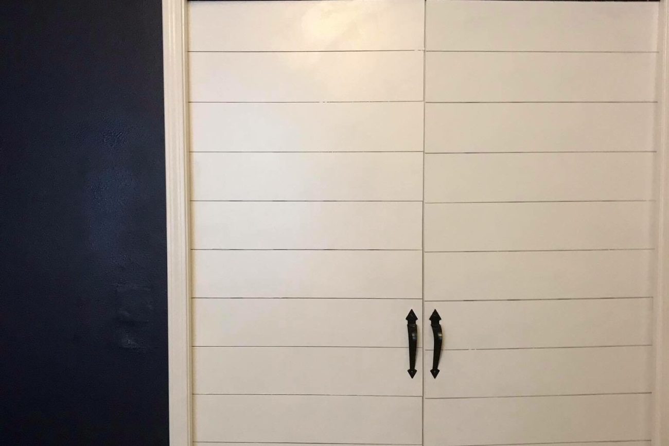 Seamless Shiplap Closet