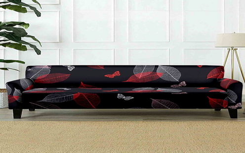 Use Floral Black Sofa