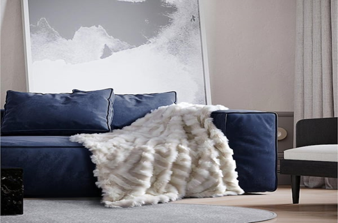 Use a Furry Throw Blanket