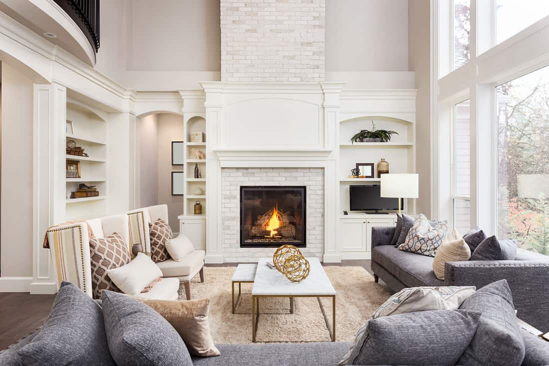 Fireplace Mantel: standard mantel height for 9 ft ceiling